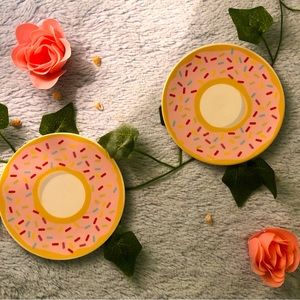 Pink Donut Saucers
